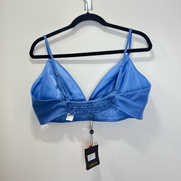 Unique 21 Blue Cropped Tank - Picture 2 of 5